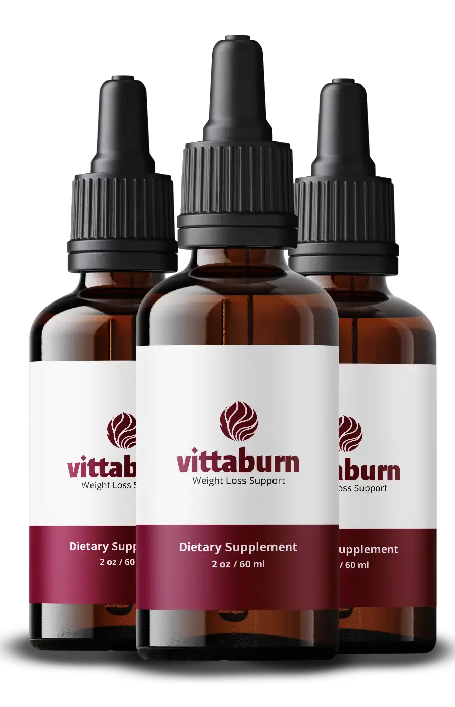 Vittaburn weight management drop bottles